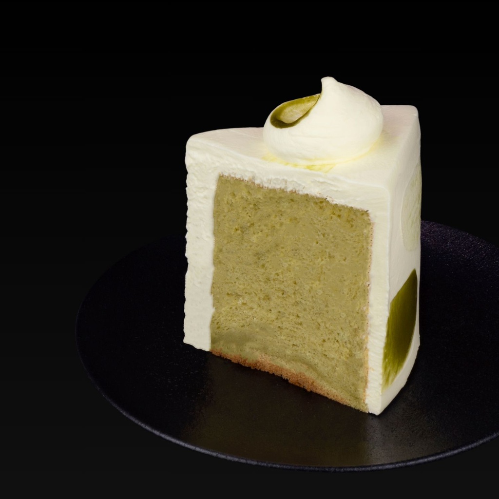 Green Tea Chiffon-slice