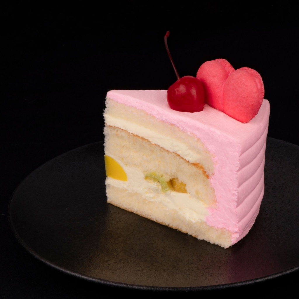 Strawberry Fresh Cream Cake-slice