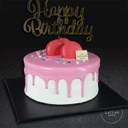 Kids Fresh Cream Cake (Pink)