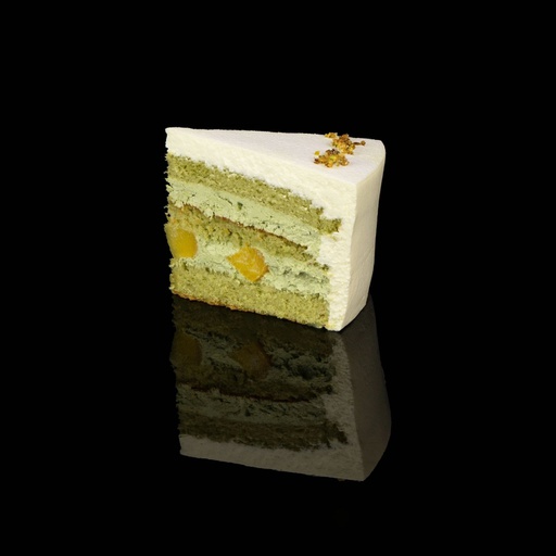 [SLI-017] Green Tea Fresh Cream Cake Slice